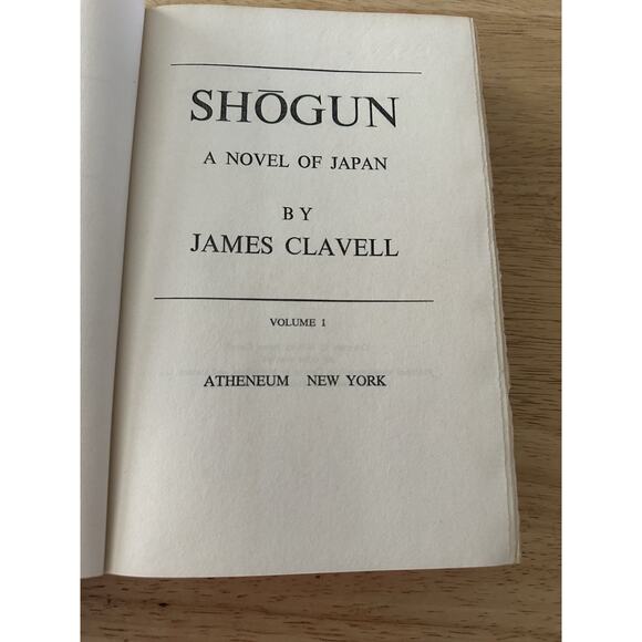 Shogun A Novel of Japan James Clavell Vol 1&2 HC/BC/1975/Antheneum 1st Ed VTG - Picture 7 of 16